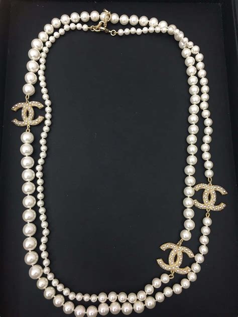 chanel pearl necklace australia|chanel pearl necklaces for women.